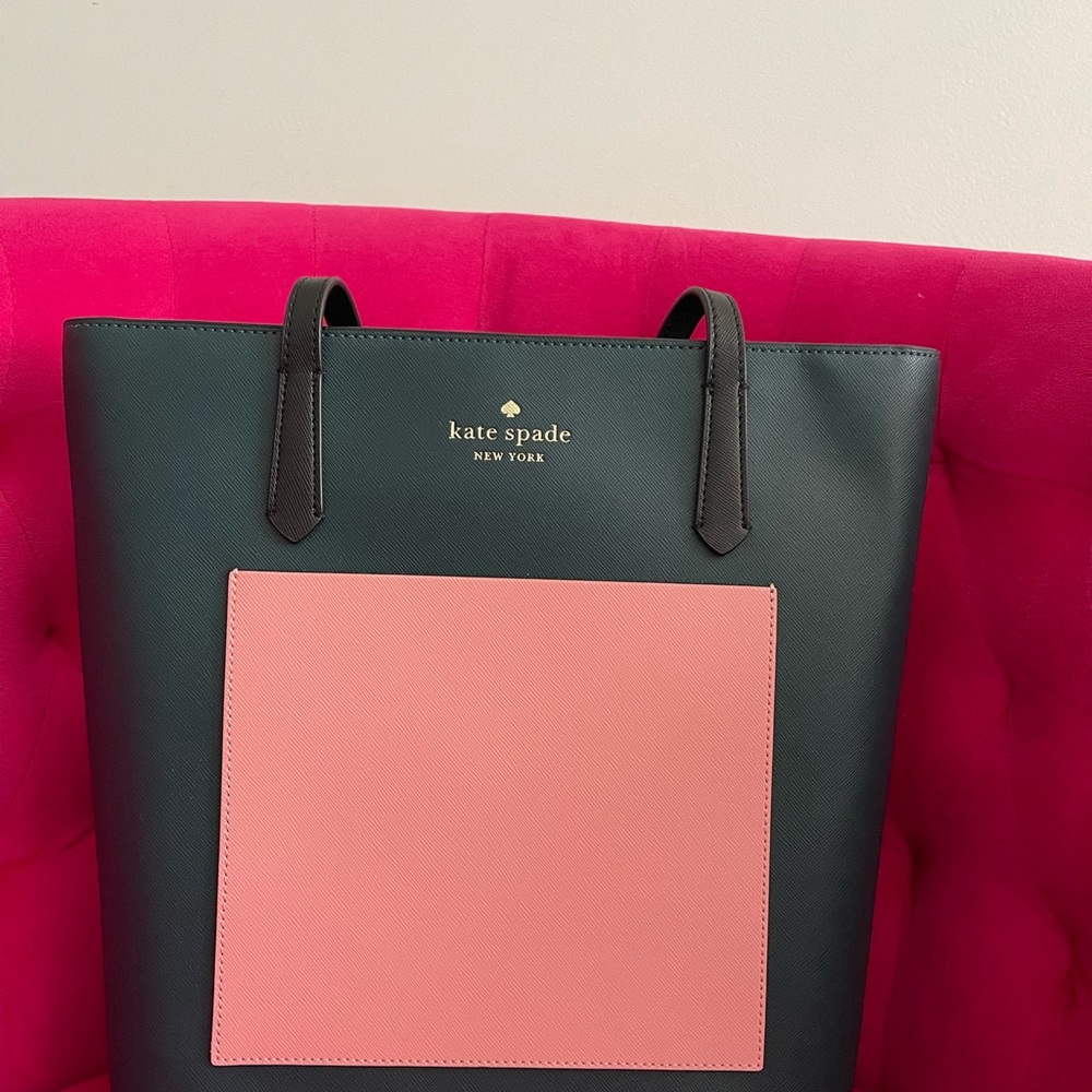 Kate Spade Daily TOTE colorblock Saff peacock.